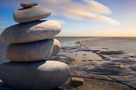 Mindfulness, Meditation - Stacked of Stones Outdoors