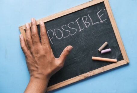 Personal Development - a chalkboard with the word possible written on it